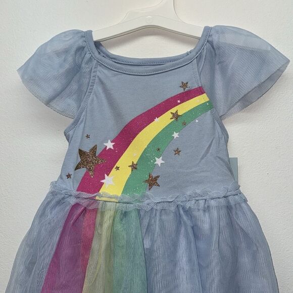 🔥CAT & JACK DRESS KIDS GIRLs rainbow Sz 3 T New - Picture 2 of 4